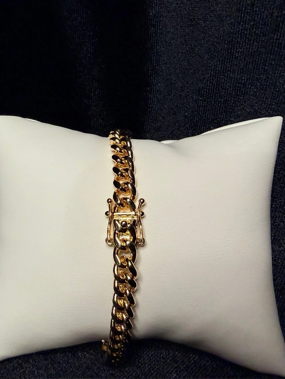 Cuban Bracelet 8.5in 6.3MM 14K Premium Finish w/Box Lock. Brand New.